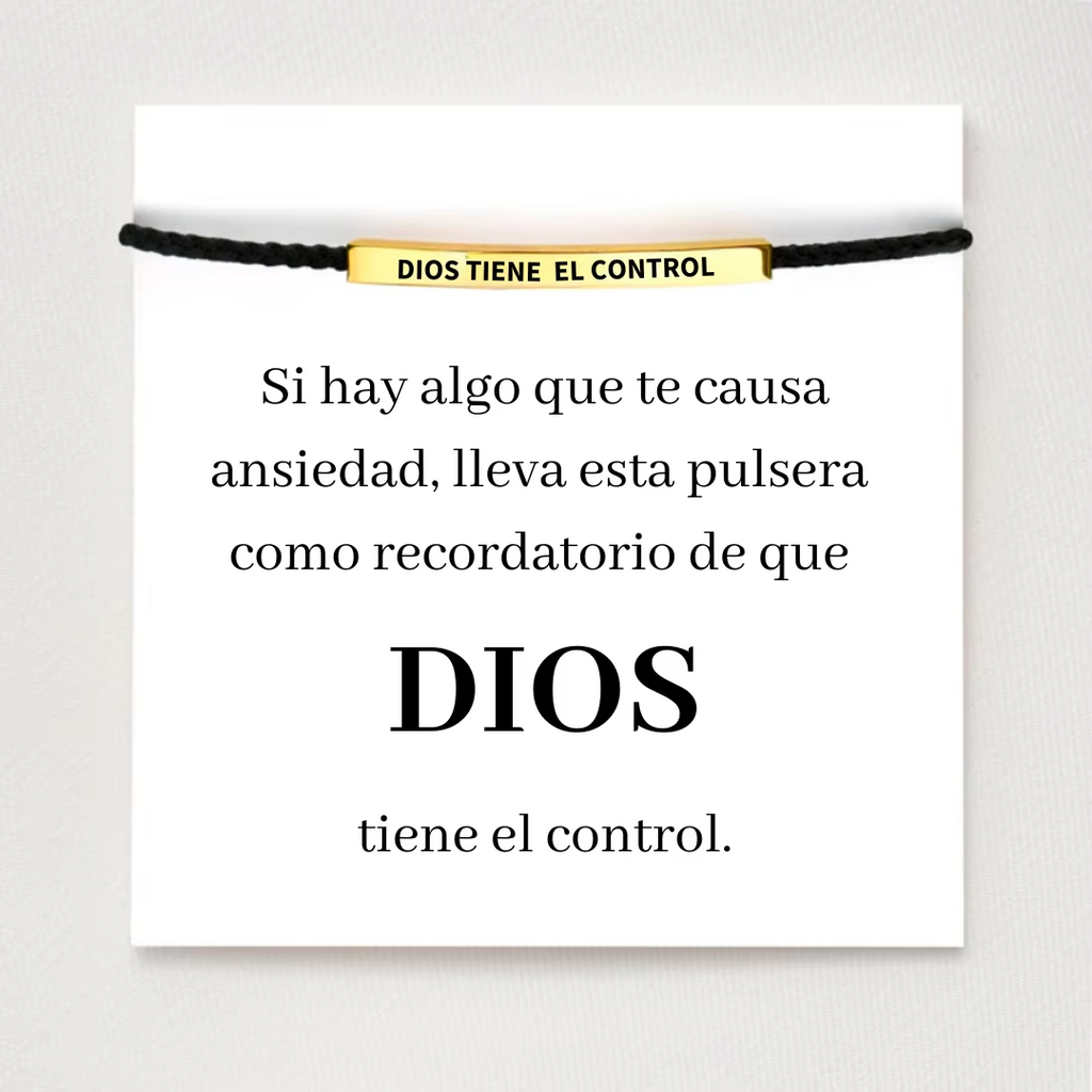 Pulsera “Dios Tiene El Control” – Protección y Fe en Todo Momento