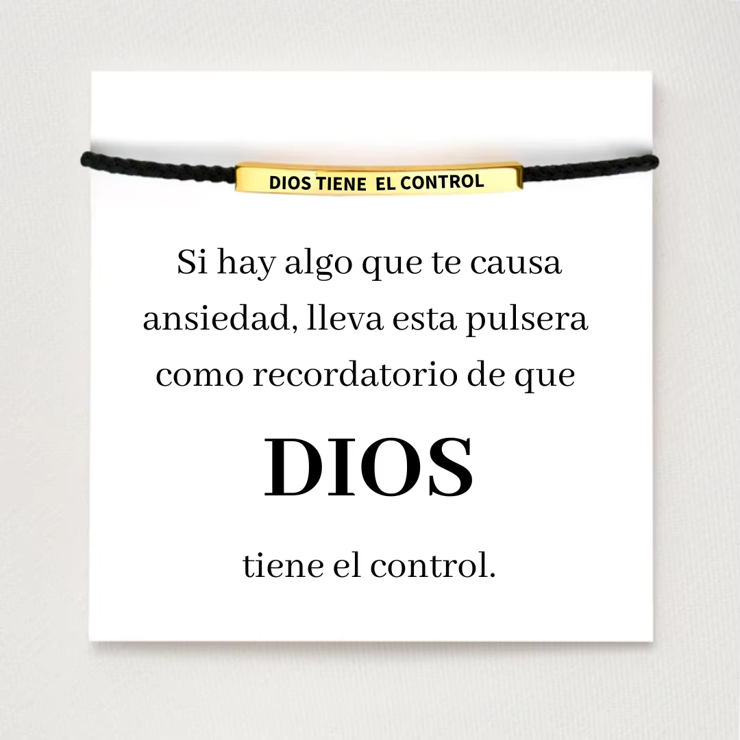 Pulsera “Dios Tiene El Control” – Protección y Fe en Todo Momento