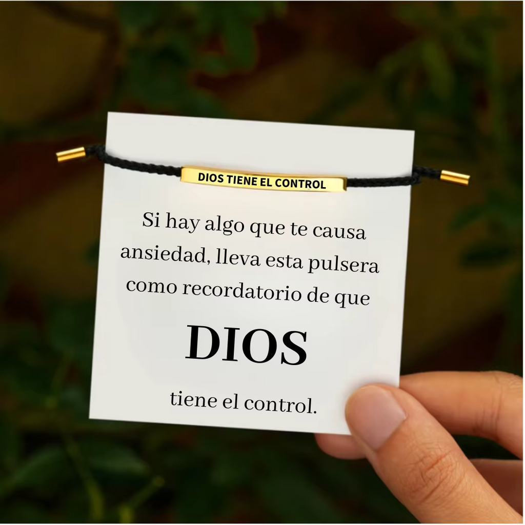 Pulsera “Dios Tiene El Control” – Protección y Fe en Todo Momento